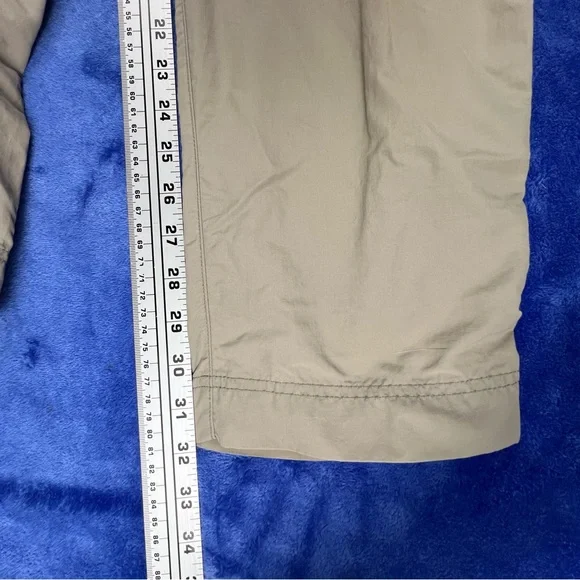 Vintage REI Sahara Convertible Pants Womens 8 Beige Canvas Cargo Hiking - Picture 7 of 12